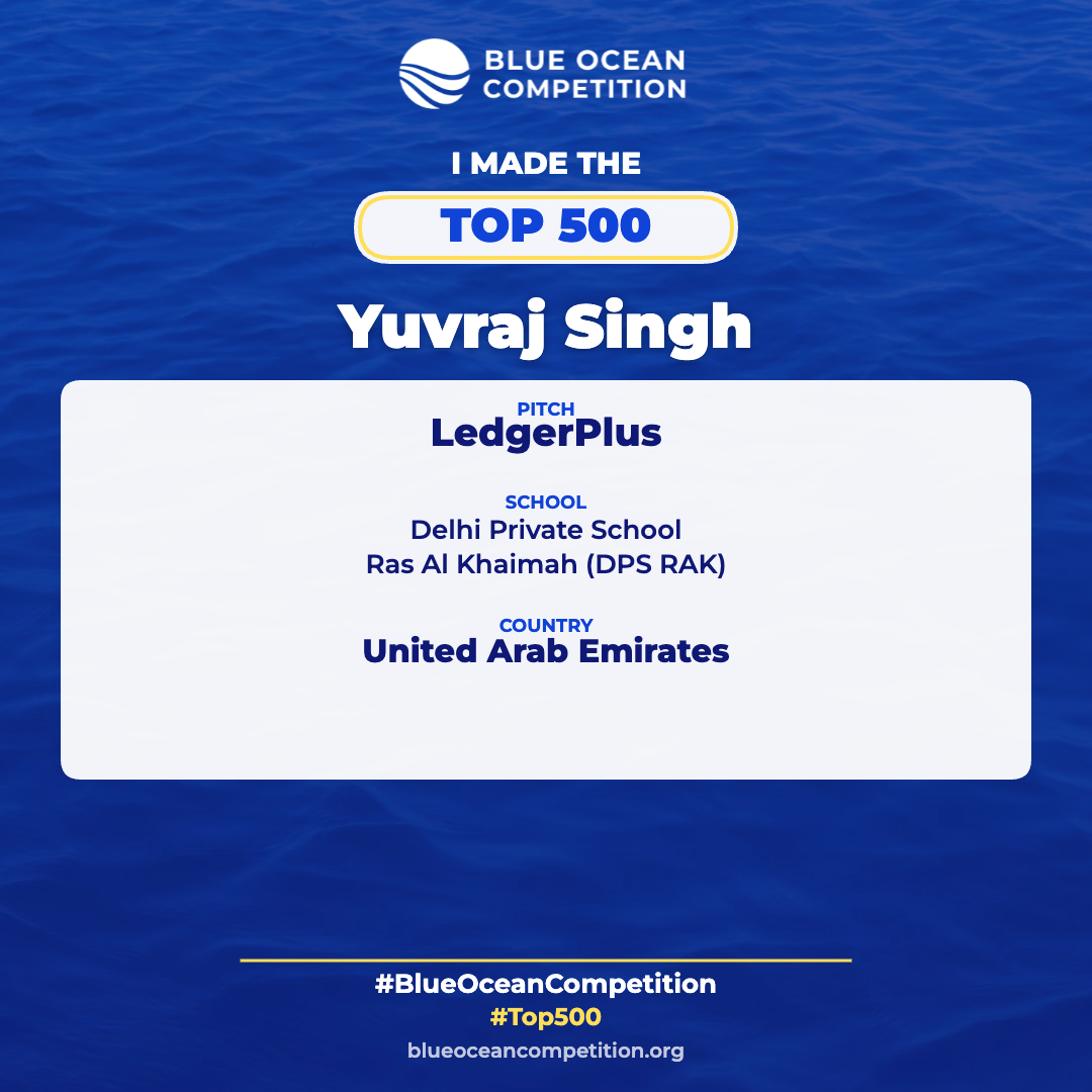 Blue Ocean Top 500 Award Certificate